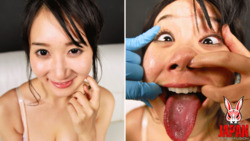 Chie Aoi 的口水覆盖的脸崩溃口交