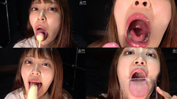 【舌頭舌頭】加賀美沙羅調皮舌頭舔糖果香蕉香腸香腸舌頭舌頭！