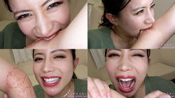 [Bite] Perfect alignment of teeth! Maria-chan&#39;s Serious Biting Part 2 [Maria Nagai]