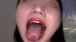 Rika&#39;s saliva tongue parlor!
