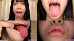 Akari Minase - Erotic Tongue and Mouth Showing