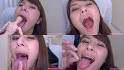 [Oral fetish] Asami&#39;s maniac oral observation and oral fetish play! [Swallowing]-