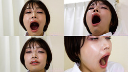 Her face collapses! A close-up of the cute Sumire Niwa yawning!