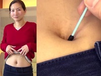 Extremely rare!! [Navel fetish video] Rio&#39;s navel shameful close-up &amp; belly button cleaning