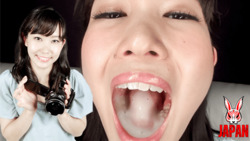 Yui Kasugano shows off her tongue and mouth in a selfie!
