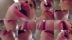 Want to become a toothbrush [Fetish: mouth, lips, tongue and saliva and Vero and saliva and tooth-up video]