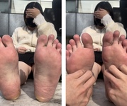 Tickling the soles of a 25cm fair-skinned beauty! 4 minutes 33 seconds